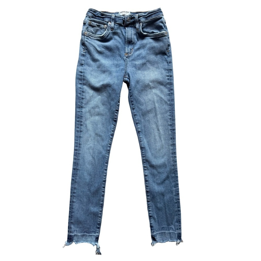Agolde Classic Blue Skinny Jeans Size 25 Casual Denim Streetwear Premium